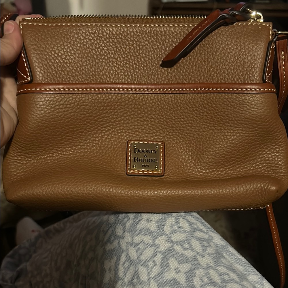 Dooney & Bourke Tan Leather Crossbody Bag